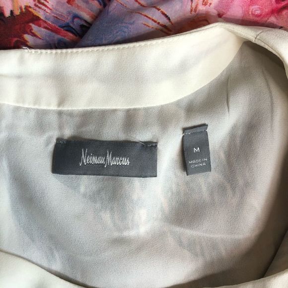 Neiman Marcus Mixed Print Multicolor Maxi Dress size Medium Sleeveless - Picture 8 of 11